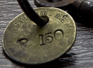 Mortuary key -  Menston Asylum, very kindly given to me by Freda Hullin